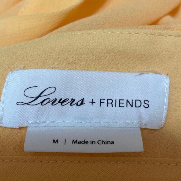 Lovers + Friends Valeria Yellow Sheer Beach Swim Cover Up Matching Set Size M - Picture 5 of 6